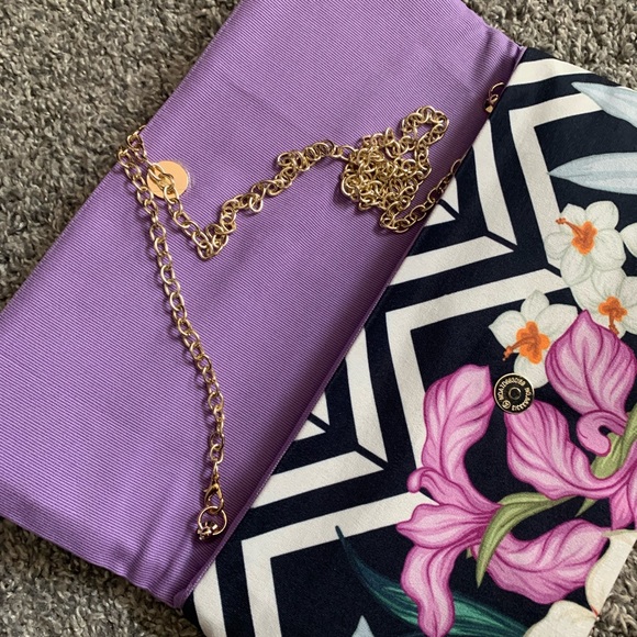Handmade fabric clutch